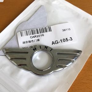 MINI Cooper Metal keyhole lock cover Set of 4! NIP 🏁🚗🚙